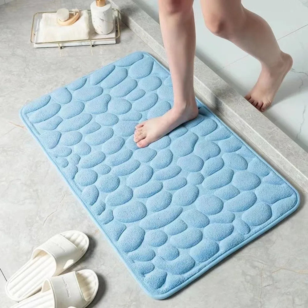 Tapis de bain pelucheux effet galets — confort moelleux - Nesty (vue 16)