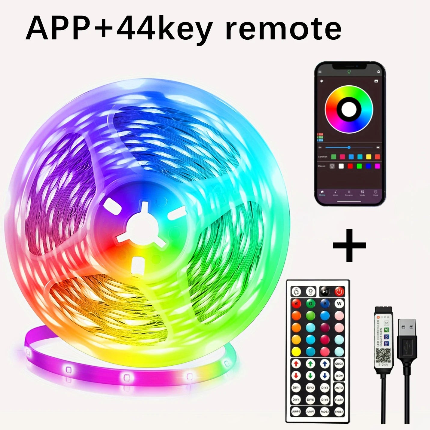Ruban LED USB flexible Nesty - Bande lumineuse pour chambre (vue 9)