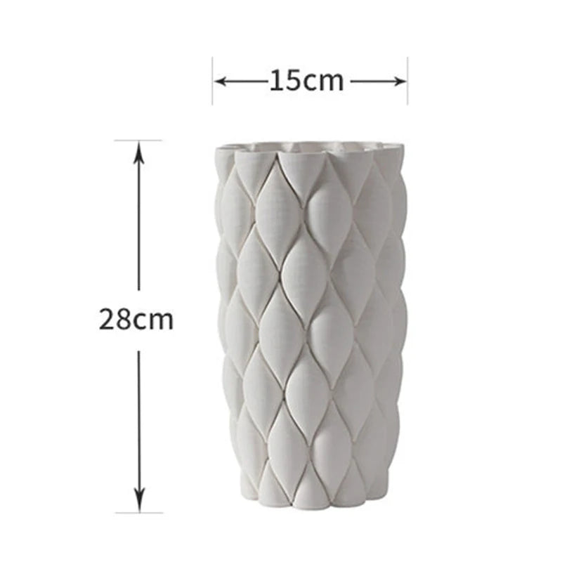 Vase en poterie — pour fleurs séchées ou culture hydroponique (vue 8) - Nesty