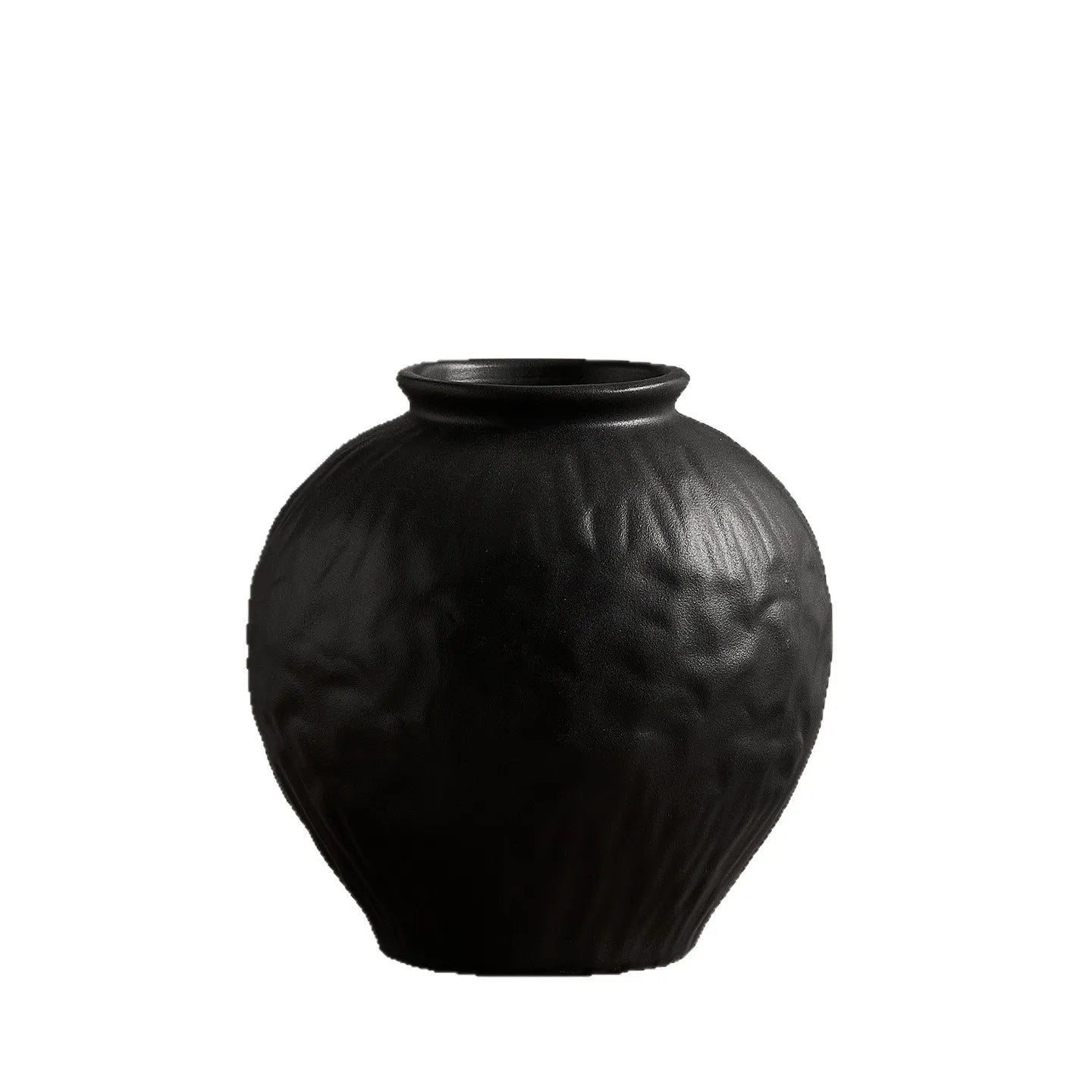 Vase en céramique noir et blanc, esprit wabi-sabi pour fleurs séchées (vue 5) - Nesty