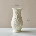 Vase en céramique crème à relief — style intemporel (vue 6) - Nesty