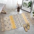 Tapis boho tissé main — franges et motif géométrique - Nesty (vue 4)