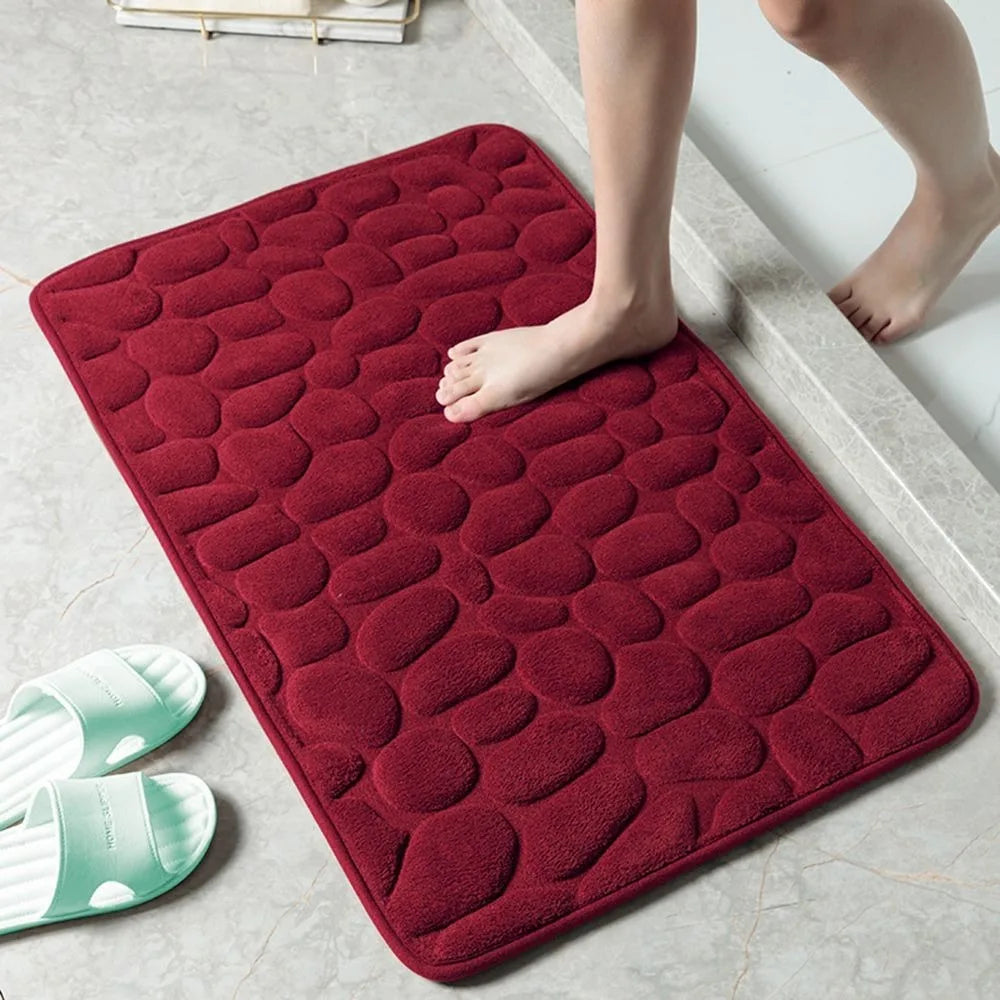 Tapis de bain pelucheux effet galets — confort moelleux - Nesty (vue 20)