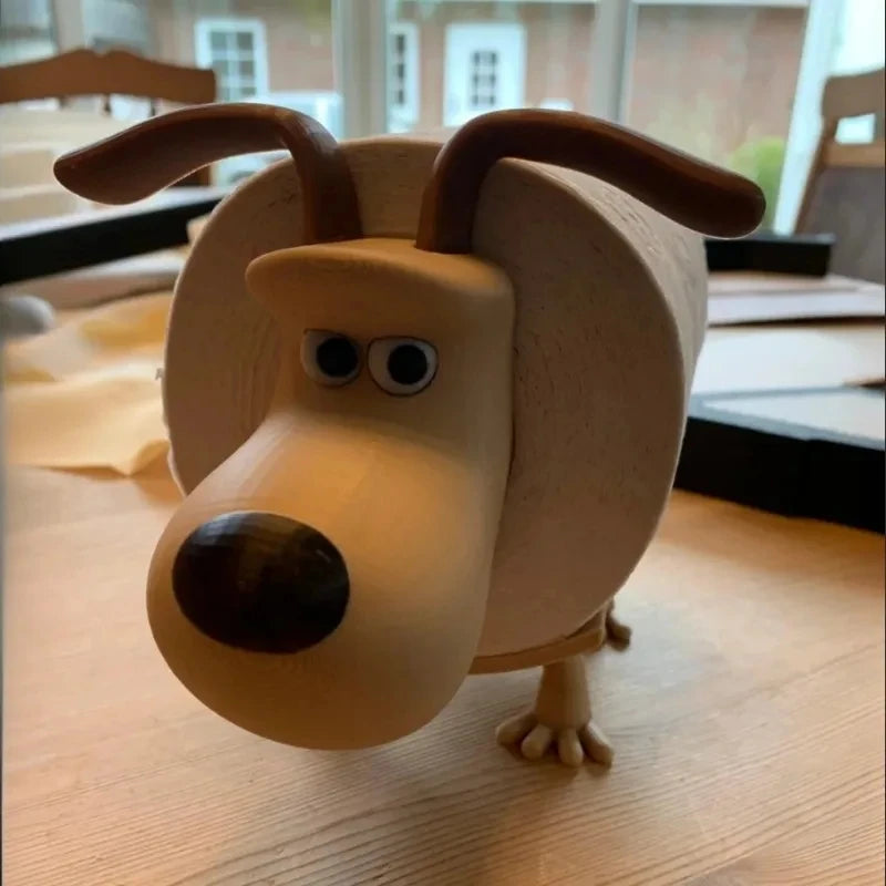 Porte-rouleau WC animal Nesty - Modèle chien, gros plan sur la tête