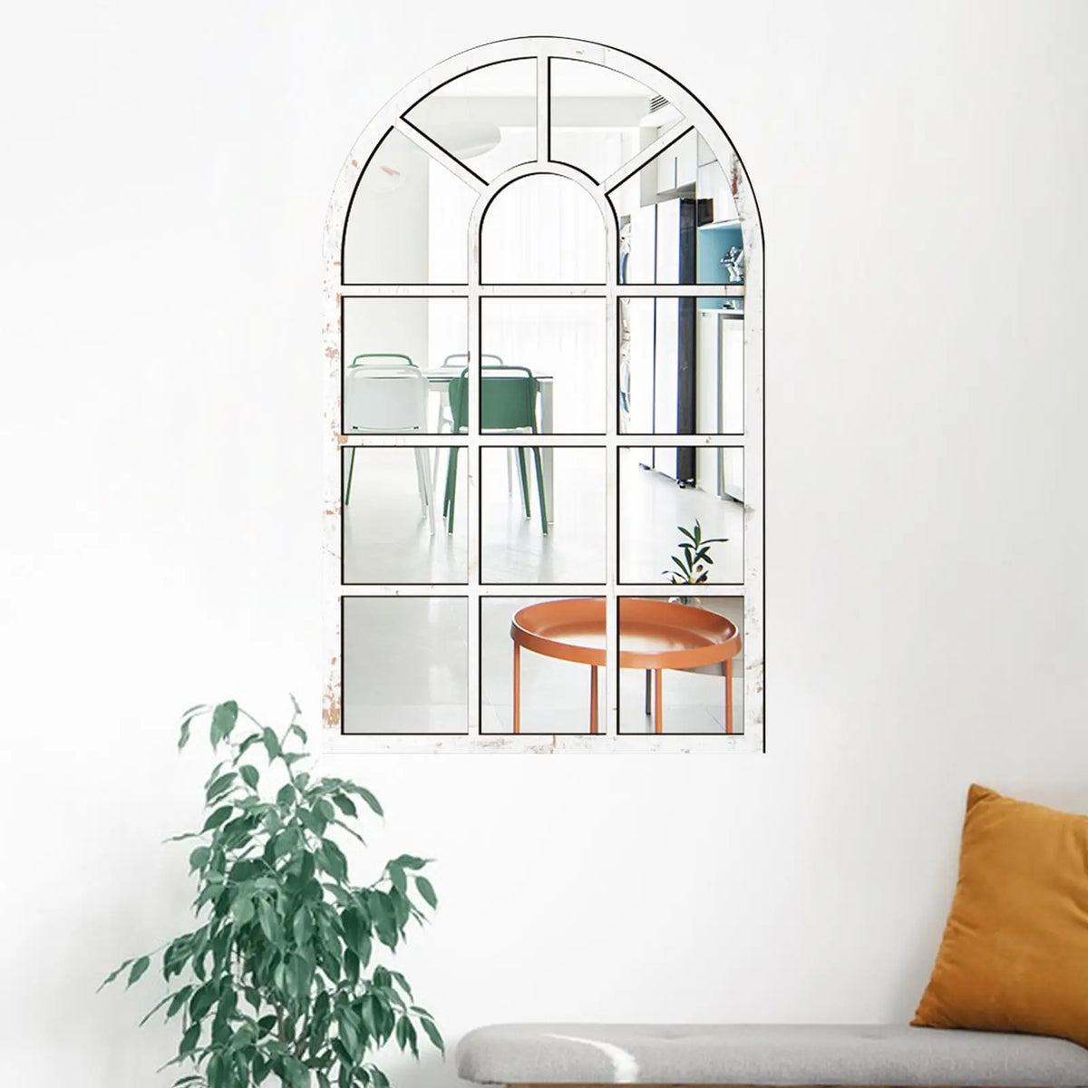 Petit miroir fenêtre en bois et acrylique - Nesty (vue 8)