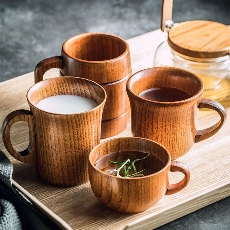 Tasse en bois avec anse — modèle artisanal (vue 5) - Nesty