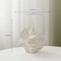 Vase en céramique à motifs ondulés — forme pétale (vue 7) - Nesty