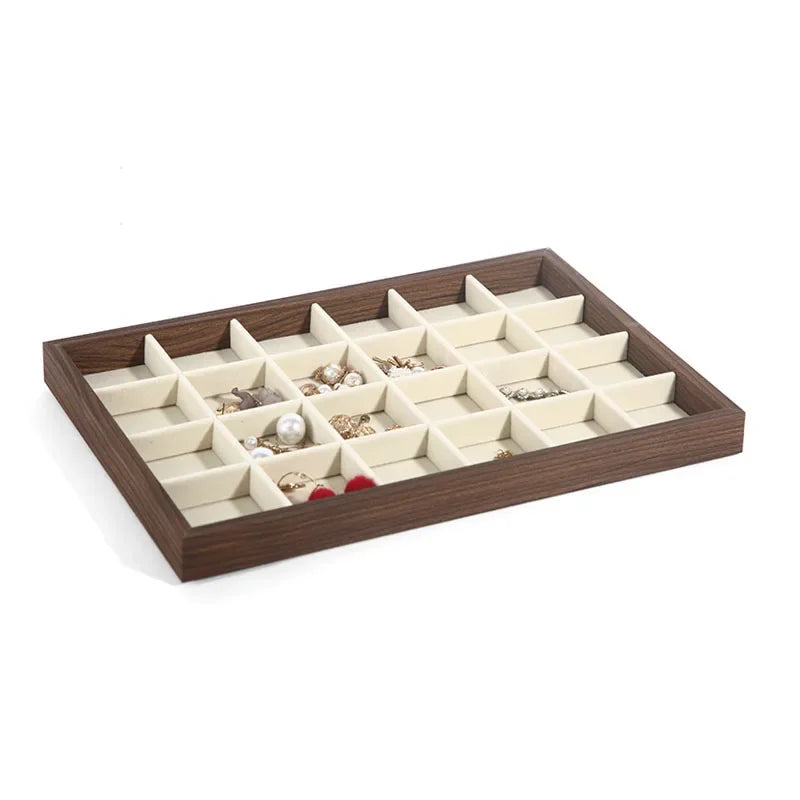 Plateau vide-poche en bois façon noyer (vue 10) - Nesty