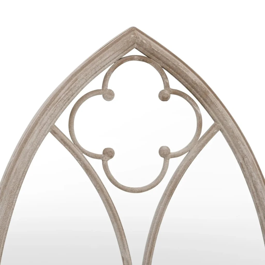 Miroir mural en fer finition sable 70 x 30 cm (vue 5) - Nesty