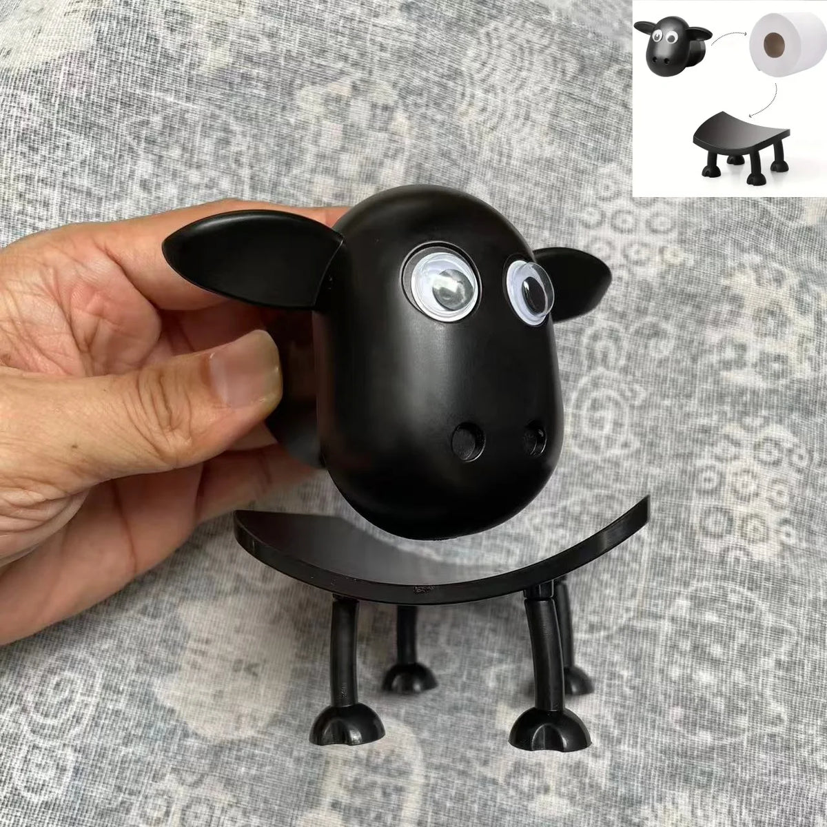 Porte-rouleau WC animal Nesty - Décoration ludique pour la salle de bain (vue 7)