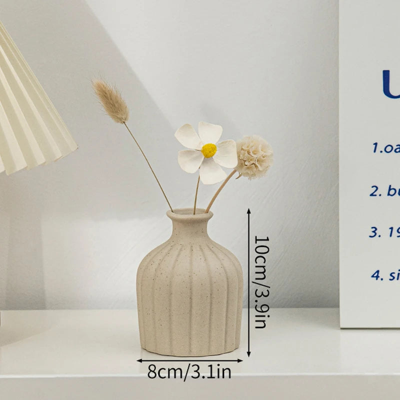 Vase en céramique blanc, style nordique épuré - Nesty (vue 40)