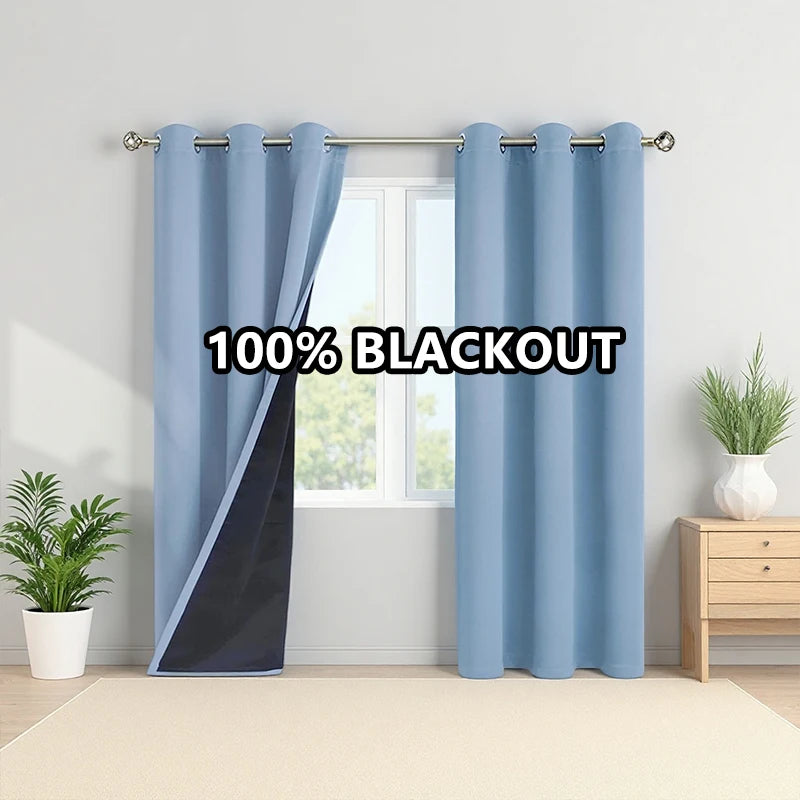 Rideaux occultants — lot de 2 pour chambre et salon - Nesty (vue 8)