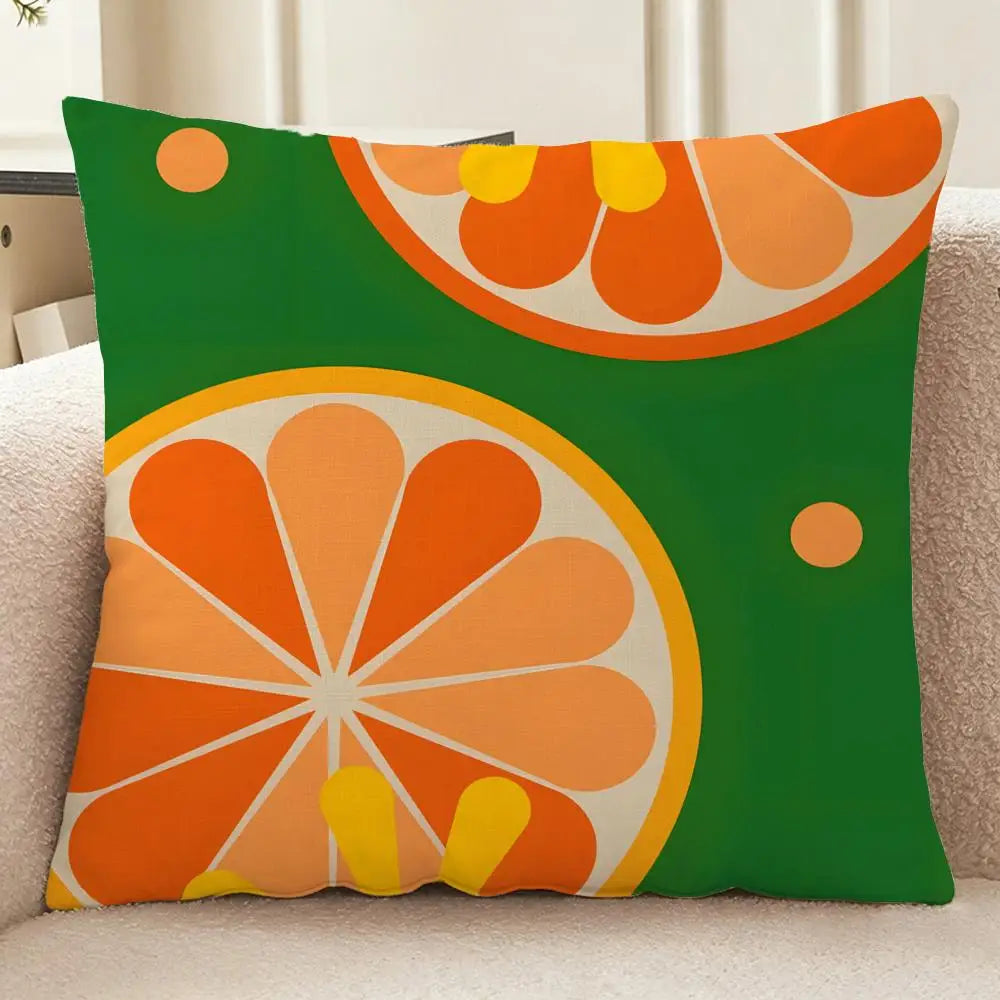 Housse de coussin en lin imitation Nesty - Jaune citron, style léger (vue 13)
