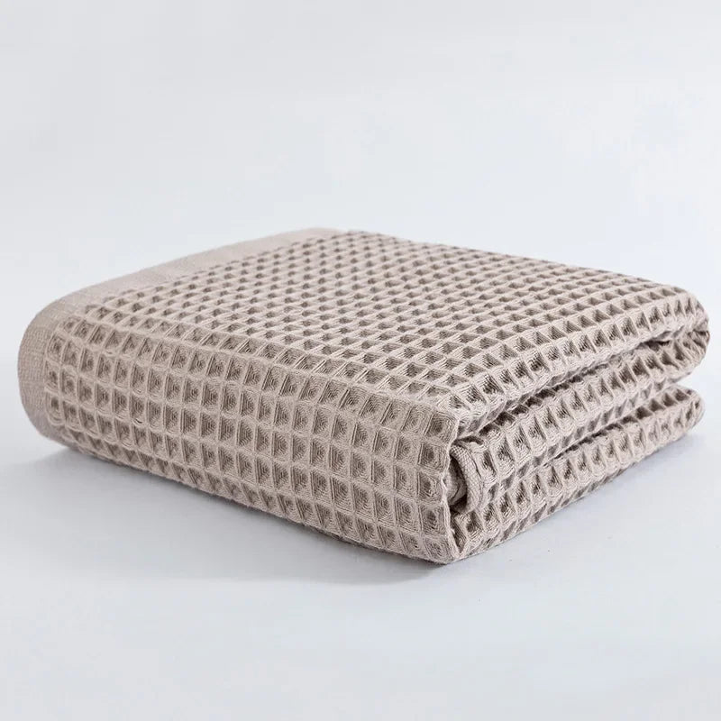 Serviette de bain en coton nid d'abeille — pour adultes et enfants - Nesty (vue 10)
