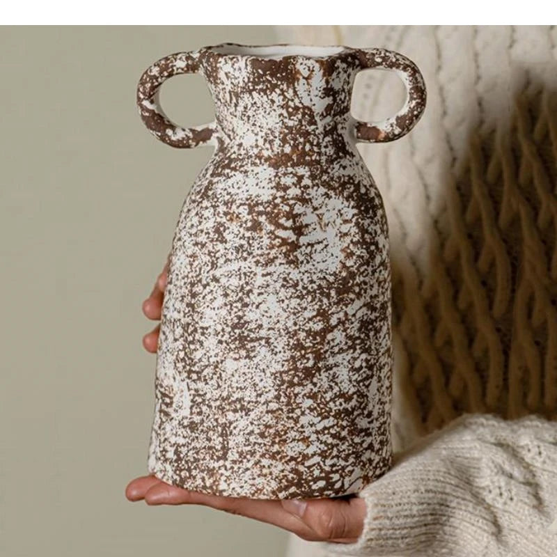 Vase en céramique motif tacheté, terrarium décoratif - Nesty (vue 5)