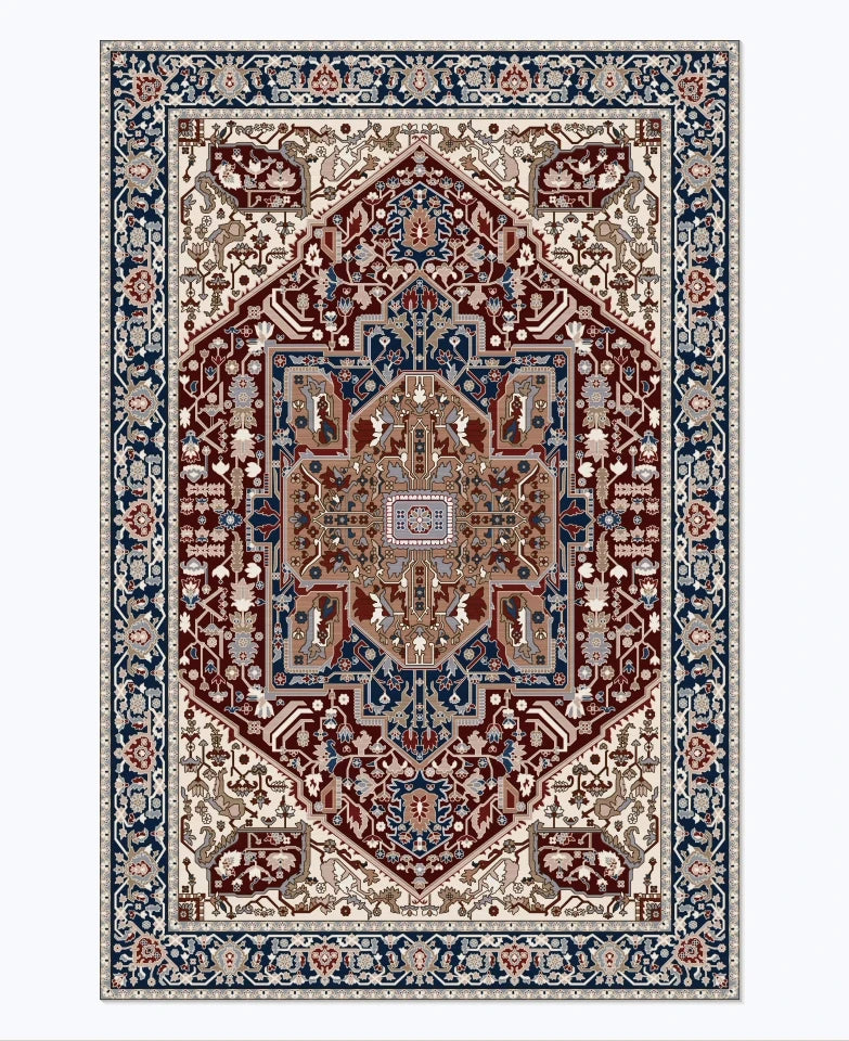 Tapis à motif géométrique rétro pour salon Nesty (vue 12)