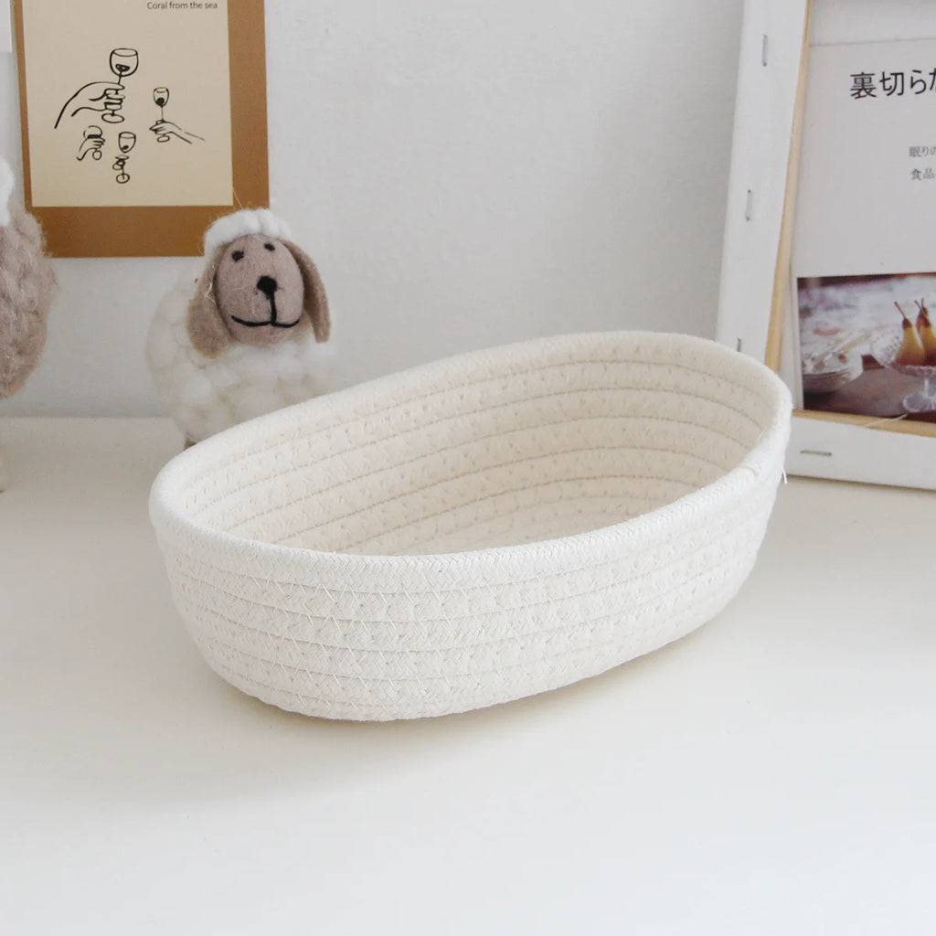 Panier de rangement tressé multifonction pour bureau - Nesty (vue 8)