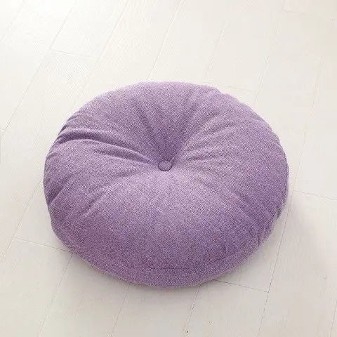 Grand coussin de méditation zafu en lin Nesty - Pour banquette ou yoga (vue 20)