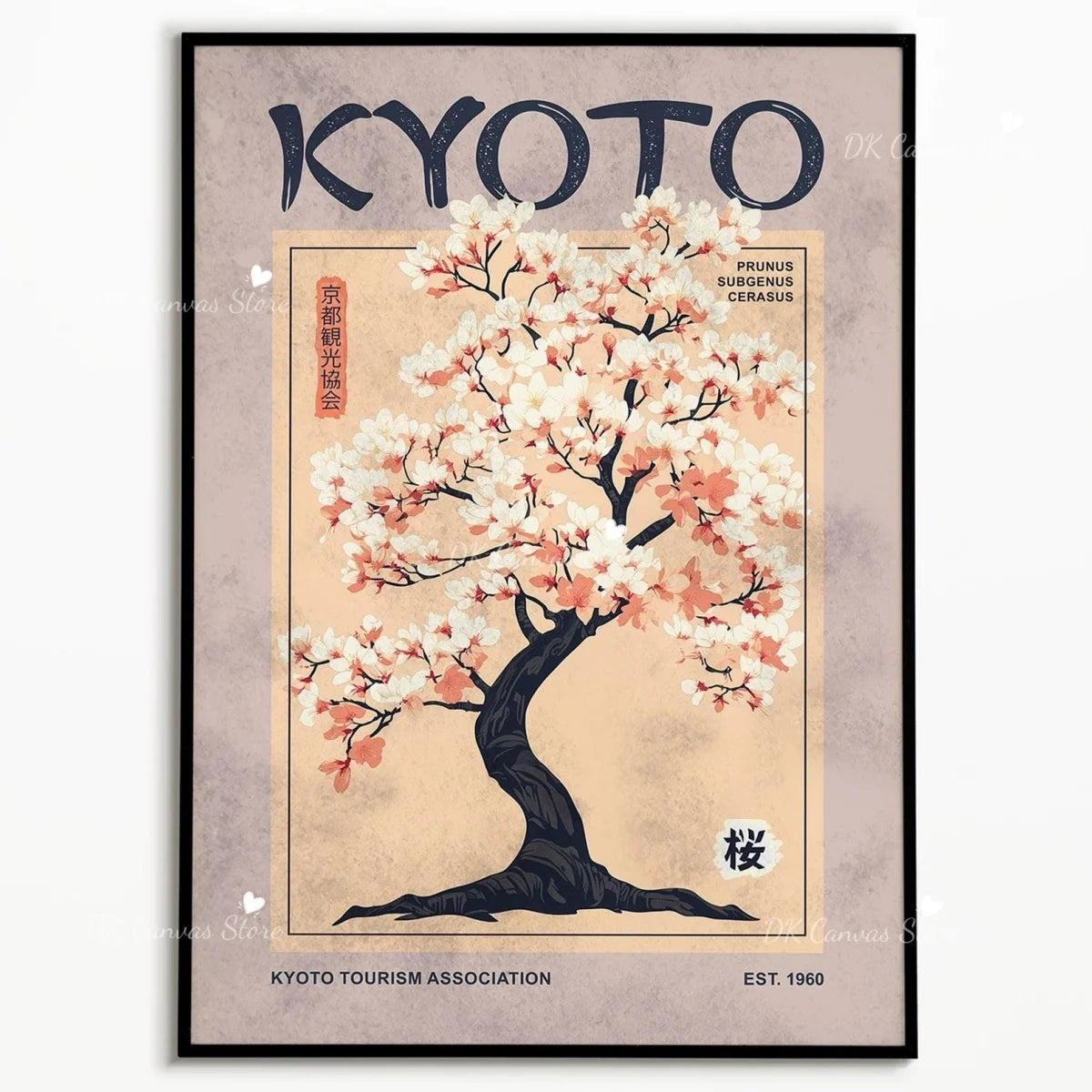 Toile murale illustrée — scène japonaise vintage (vue 7) - Nesty