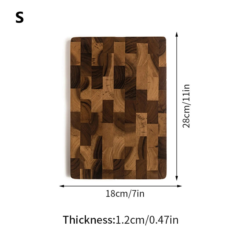 Planche à découper en bois double face, pour légumes et viande (vue 8) - Nesty