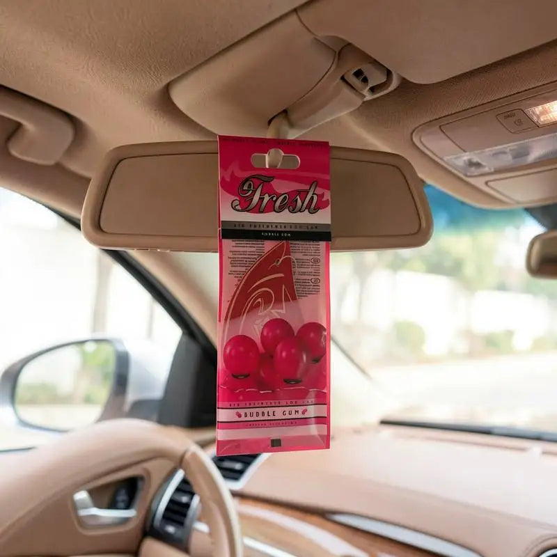 Diffuseur de parfum en céramique motif géométrique Nesty - Sachet parfumeur suspendu au rétroviseur, parfum bubble gum