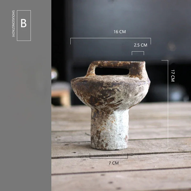Vase en terre cuite Nesty - Esprit rétro et brut (vue 7)