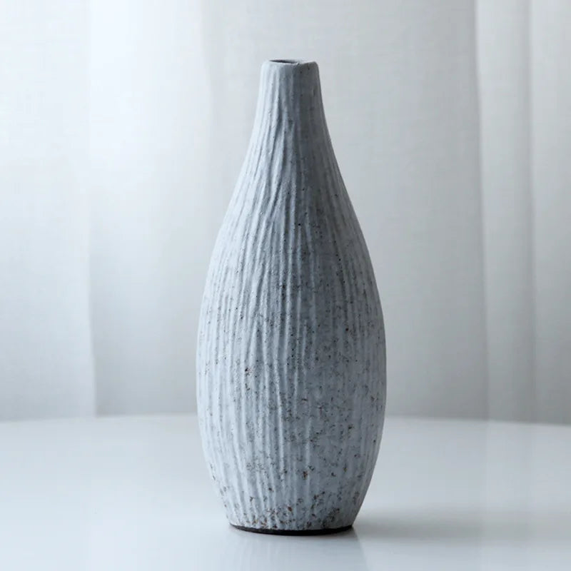 Vase en grès de style japonisant, décoration zen - Nesty (vue 15)