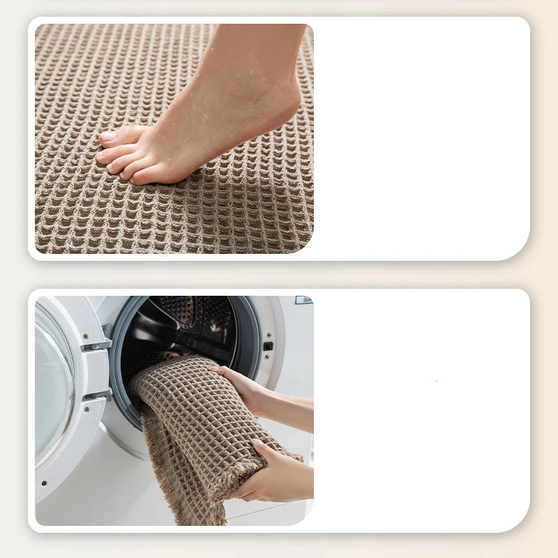 Tapis de bain gaufré, absorbant et antidérapant - Nesty (vue 6)