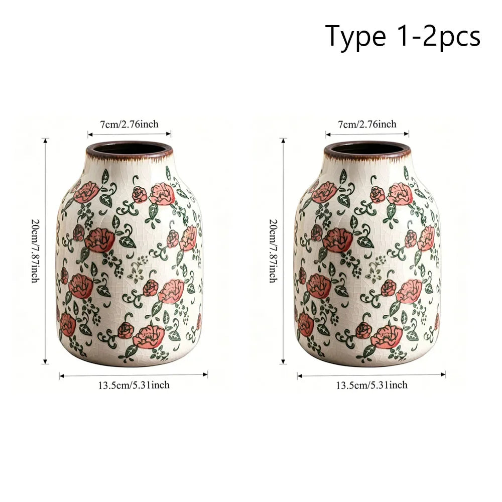 Petit vase en porcelaine émaillée, peinture traditionnelle - Nesty (vue 8)