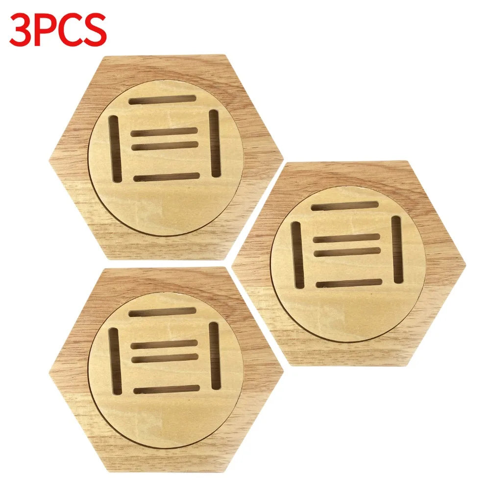 Étagère murale hexagonale en bois Nesty - Nid d'abeille (vue 14)