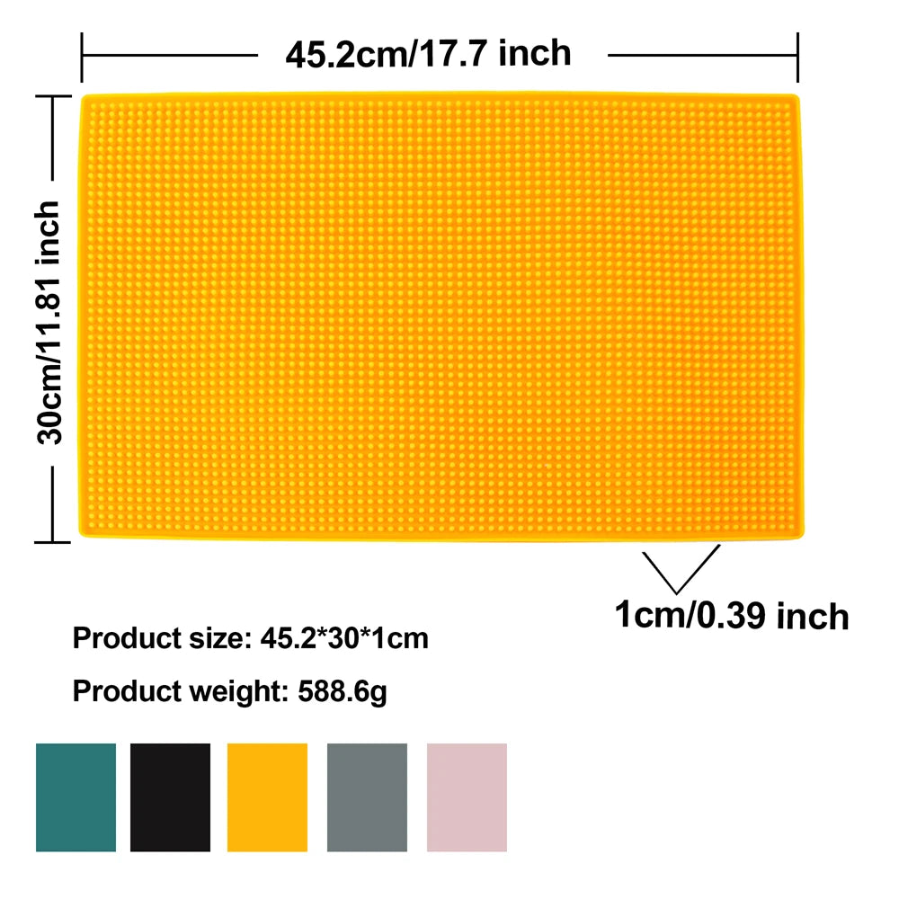 Tapis de bar en silicone épais, anti-éclaboussures (vue 12) - Nesty