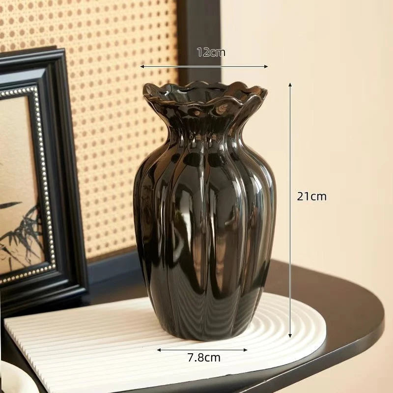 Vase en céramique crème, style français - Nesty (vue 7)