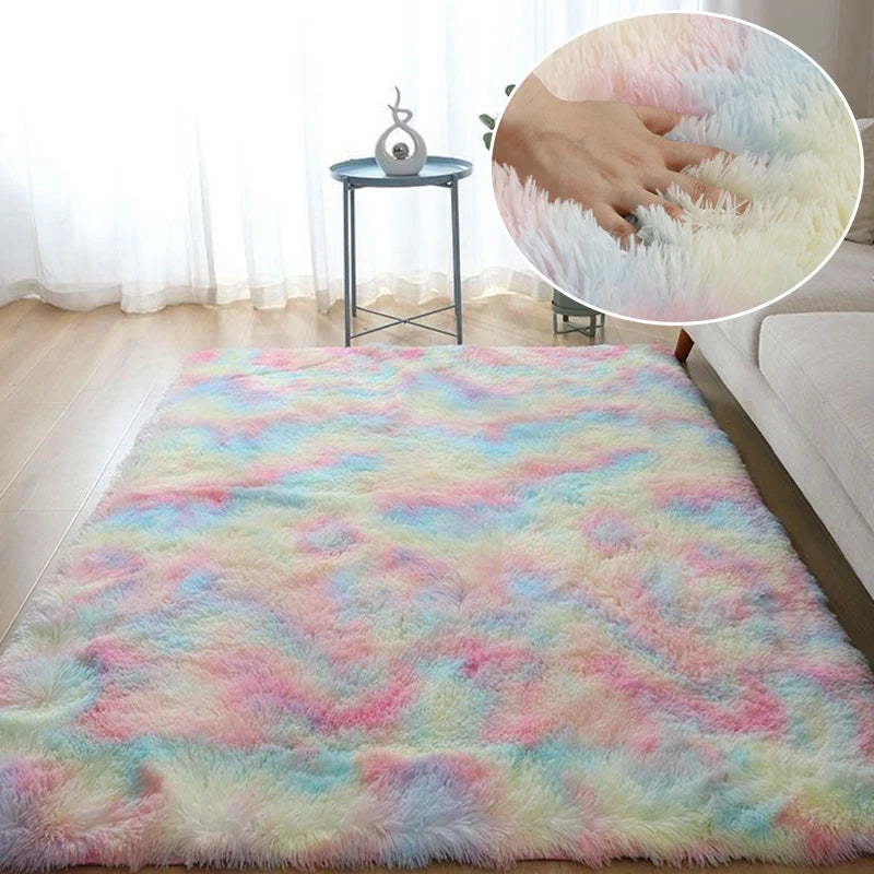 Grand tapis moelleux blanc pour salon et chambre Nesty (vue 10)