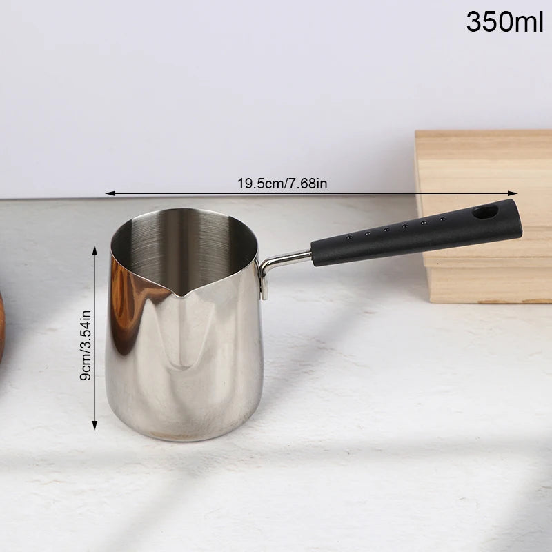 Casserole à manche long en inox pour lait et chocolat chaud (vue 8) - Nesty