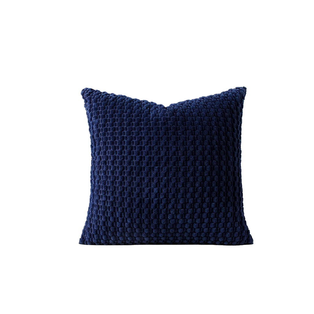 Housse de coussin réversible en velours côtelé Nesty - Carré, ton neutre (vue 8)