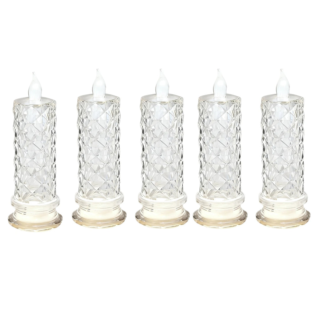 Bougie LED sans flamme Nesty - Forme rose en cristal (vue 8)