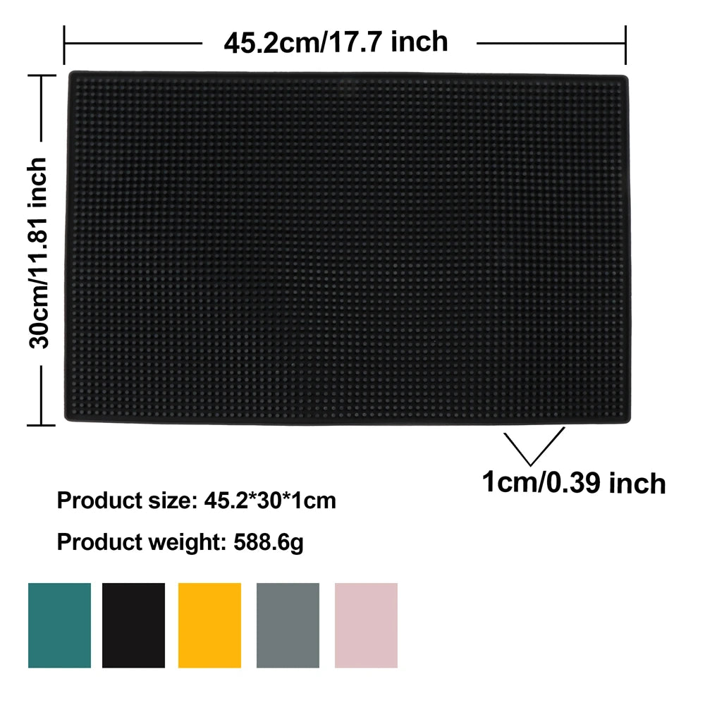 Tapis de bar en silicone épais, anti-éclaboussures (vue 14) - Nesty