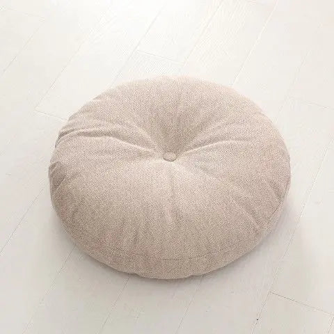 Grand coussin de méditation zafu en lin Nesty - Pour banquette ou yoga (vue 14)