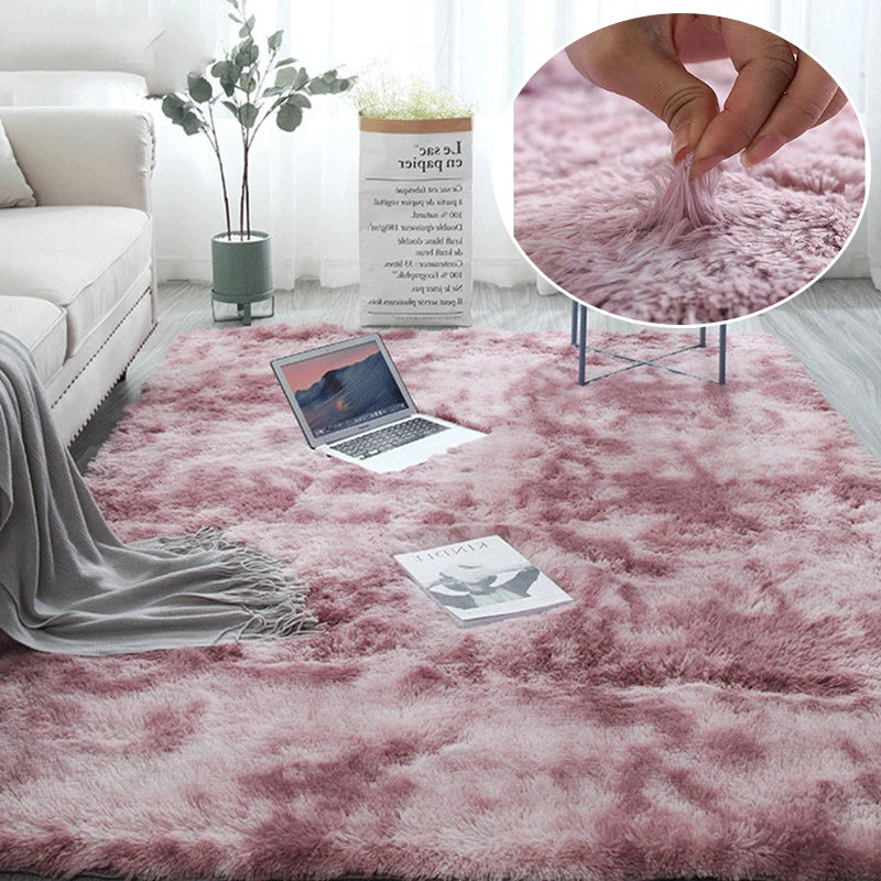 Grand tapis moelleux blanc pour salon et chambre Nesty (vue 9)