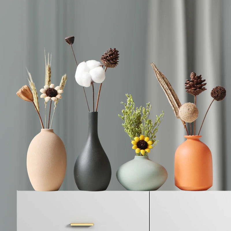 Vase céramique rétro multi-usage, cuisine et bureau - Nesty (vue 1)
