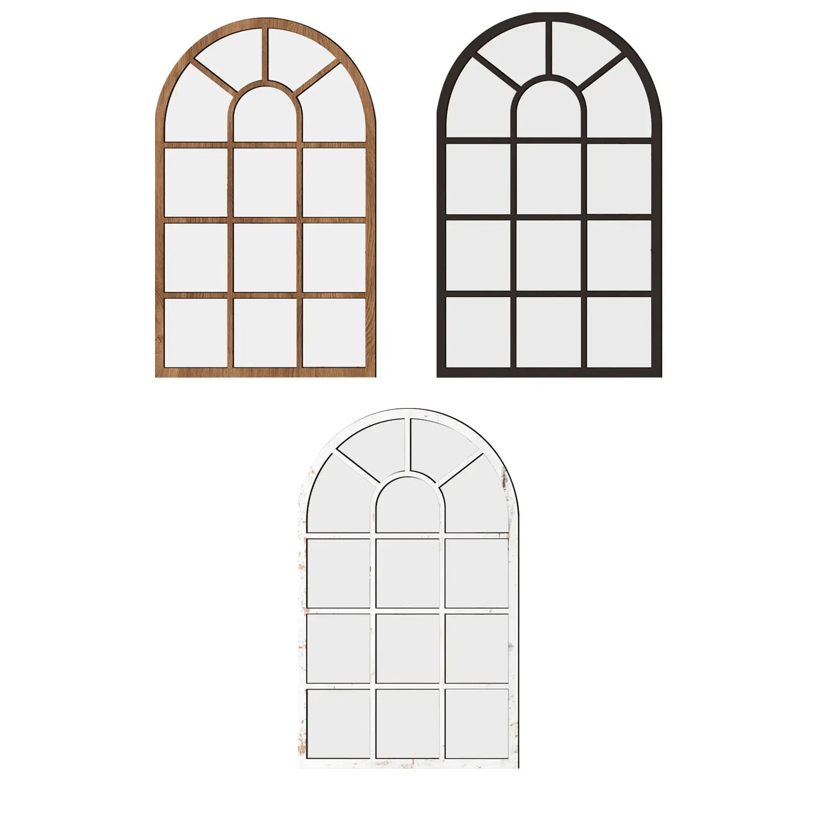 Petit miroir fenêtre en bois et acrylique - Nesty (vue 5)