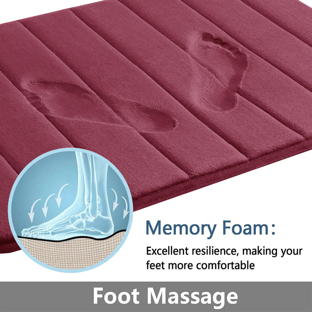 Tapis de bain en mousse à mémoire de forme — coton, très absorbant - Nesty (vue 17)