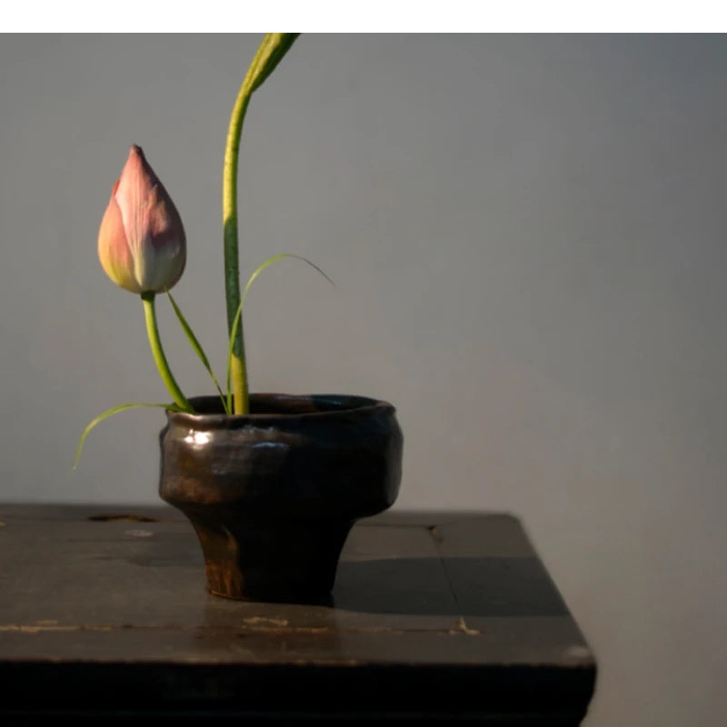 Vase en céramique à forme irrégulière, large ouverture - Nesty (vue 3)