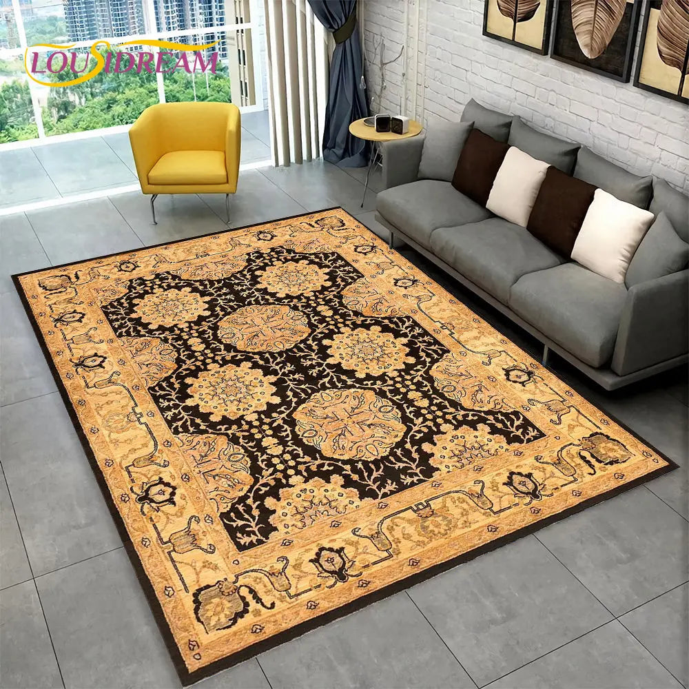 Tapis bohème multicolore pour salon et chambre Nesty (vue 13)