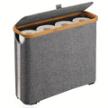 Range-papier toilette tressé en bambou avec couvercle - Nesty (vue 7)