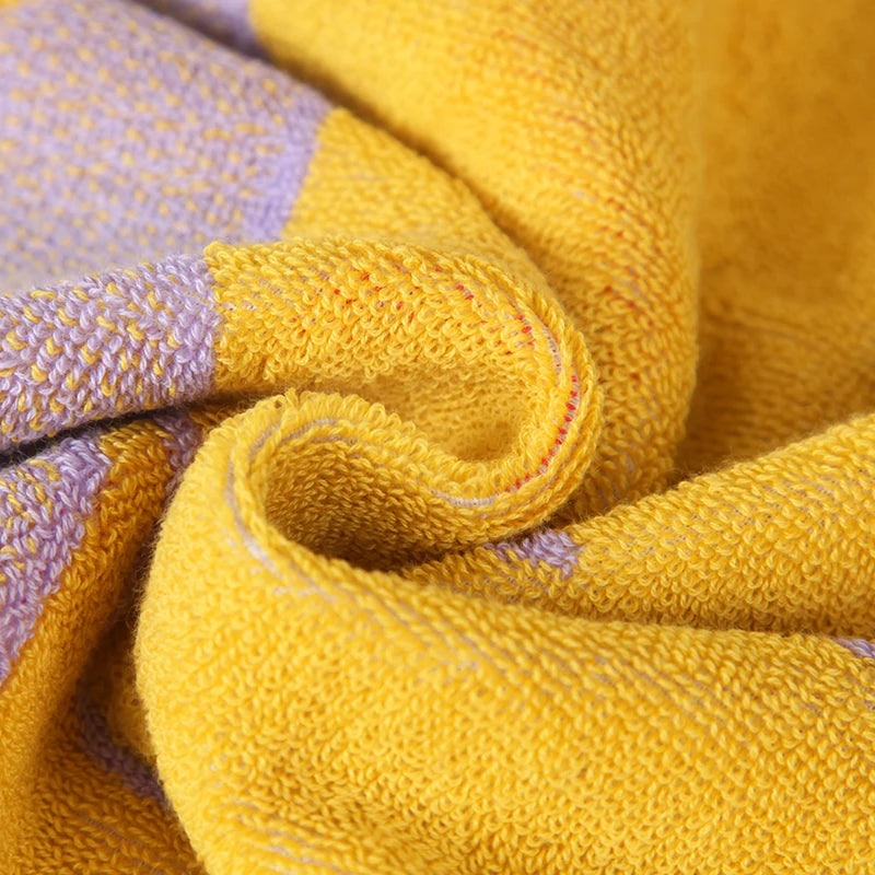 Serviette de bain en coton à motif ligné — grand format, pour toute la famille - Nesty (vue 5)