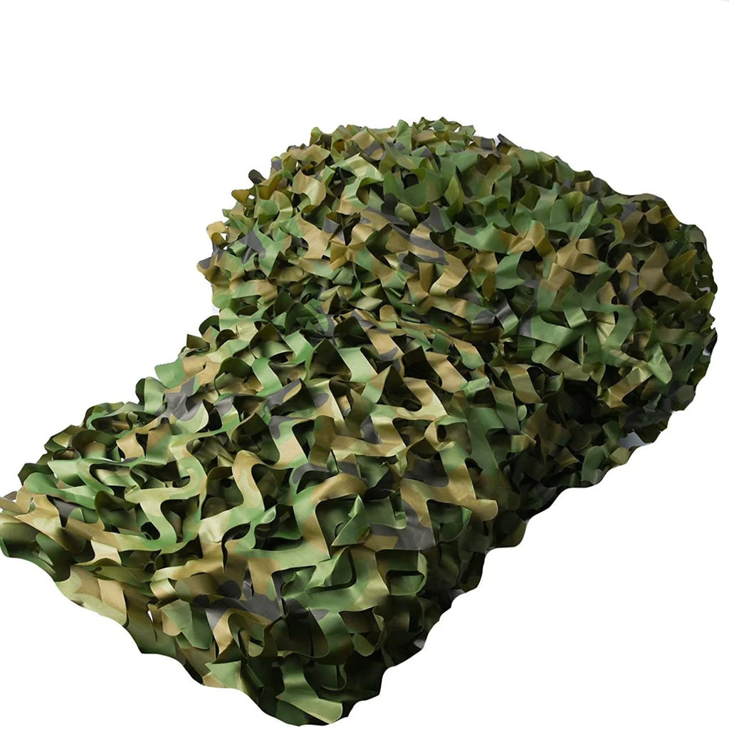 Filet décoratif pour jardin Nesty - Filet camouflage replié sur fond blanc