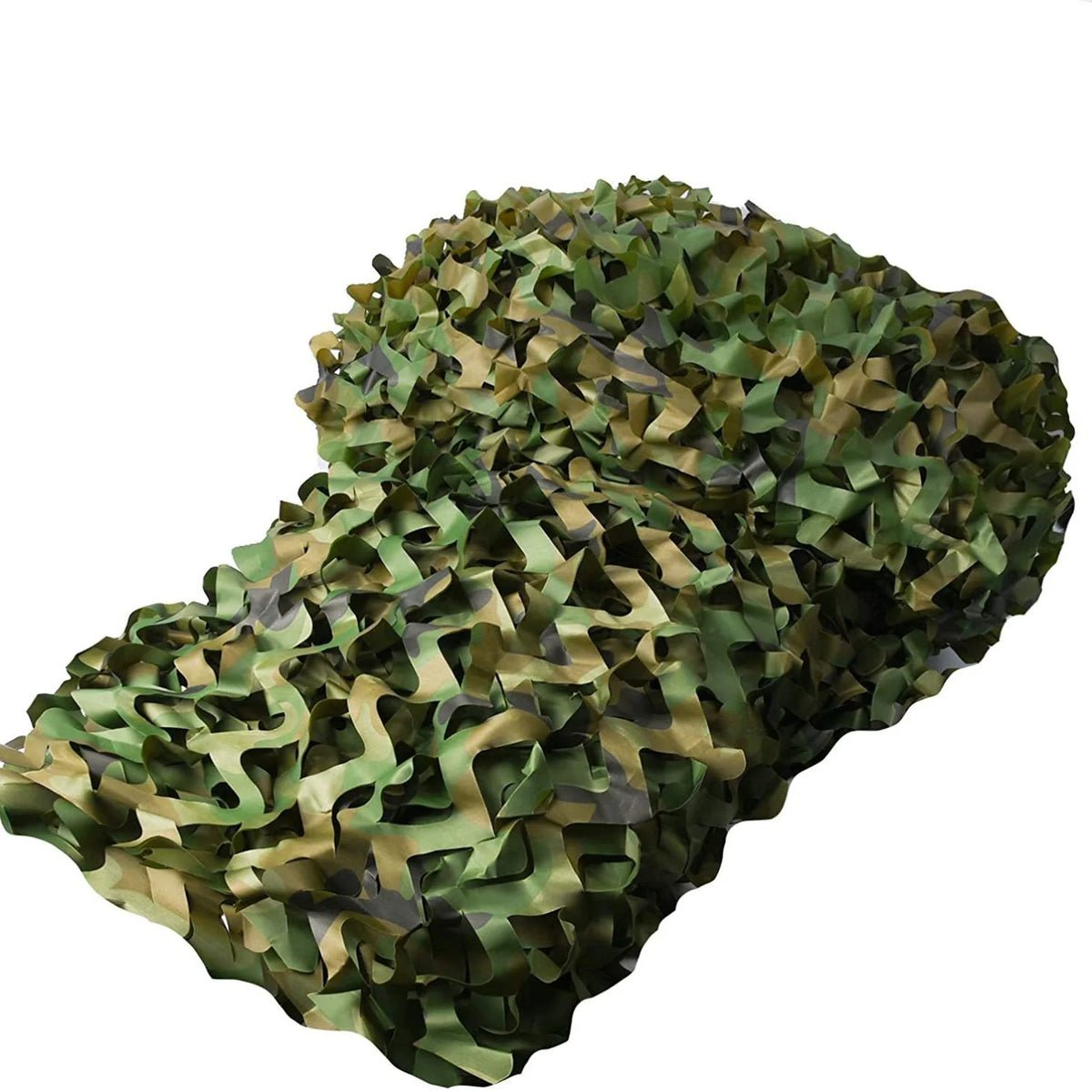 Filet décoratif pour jardin Nesty - Filet camouflage replié sur fond blanc