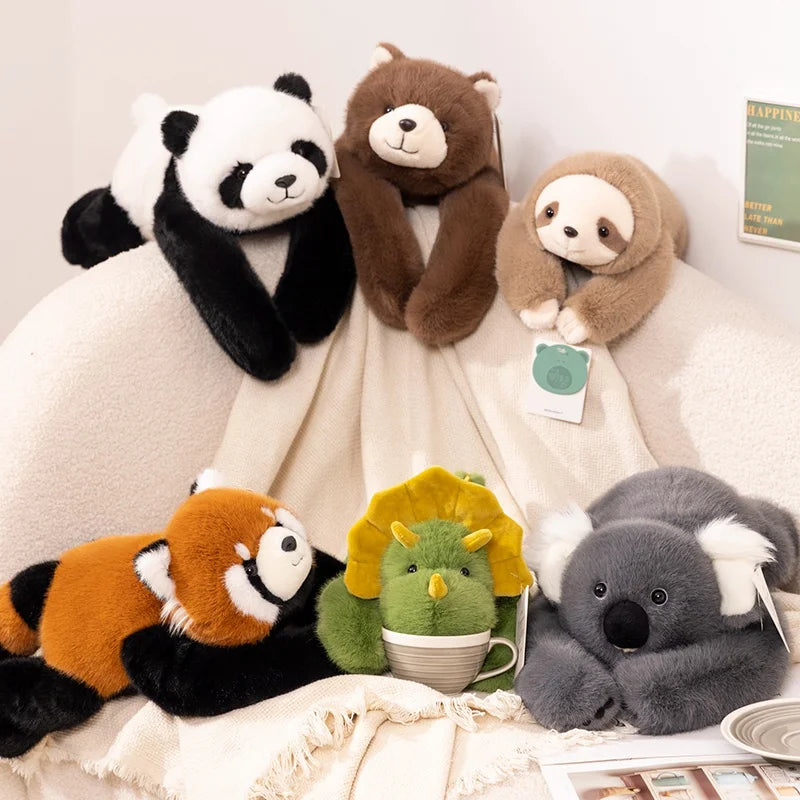 Peluche animal de forêt à longs bras Nesty - Coussin doudou (vue 5)