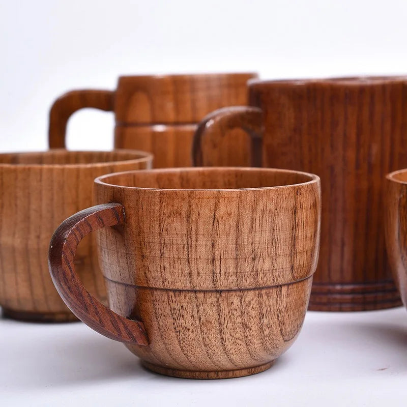 Tasse en bois avec anse — modèle artisanal (vue 6) - Nesty